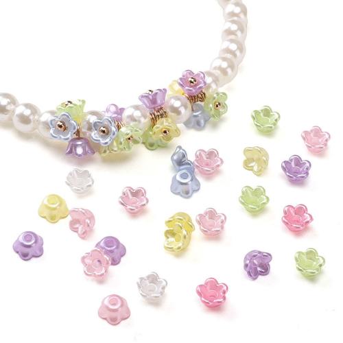 Akryl Bead Cap, DIY, fler färger för val, 6mm, 200PC/Bag, Säljs av Bag