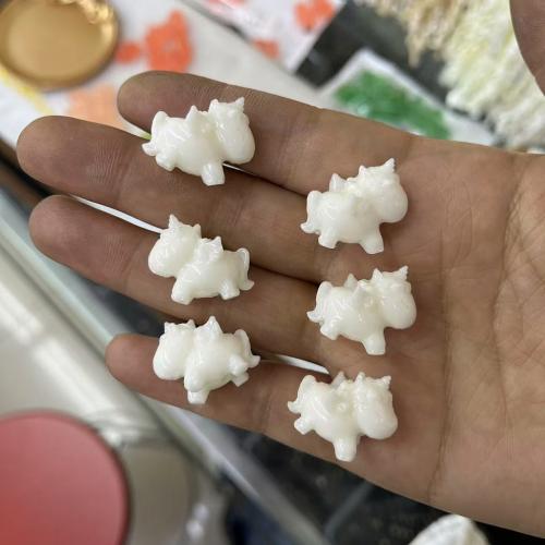 Perline conchiglia colorate naturalmente, Shell Powder, Unicorno, DIY, nessuno, 18x23mm, 100PC/borsa, Venduto da borsa