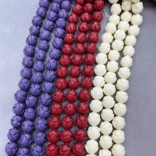 Perline conchiglia colorate naturalmente, Shell Powder, Fiore, DIY, nessuno, 9mm, 100PC/borsa, Venduto da borsa