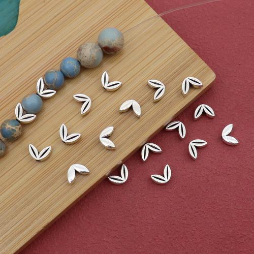 Zink Alloy Spacer Pärlor, Vete, silver pläterad, DIY, 7x5x2.50mm, 100PC/Bag, Säljs av Bag