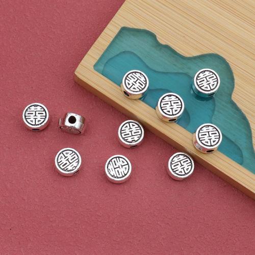 Zink Alloy Smycken Pärlor, silver pläterad, DIY, 10x6mm, 100PC/Bag, Säljs av Bag