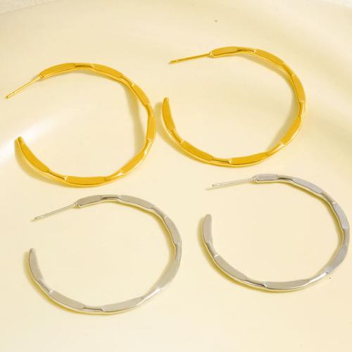 Rostfritt stål Stud Örhängen, 304 rostfritt stål, plated, mode smycken, fler färger för val, 41x39.50mm, Säljs av Par