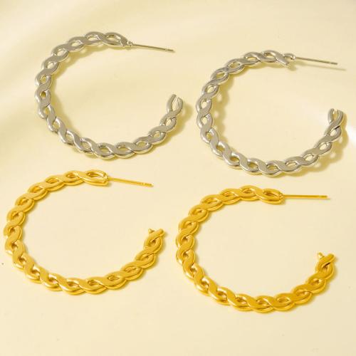 Rostfritt stål Stud Örhängen, 304 rostfritt stål, plated, mode smycken, fler färger för val, 40.20x40.50mm, Säljs av Par