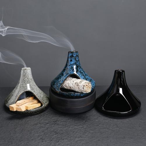 Poircealláin Dóire Incense, baile agus oifige, dathanna níos mó le haghaidh rogha, 125x125x118mm, Díolta De réir PC