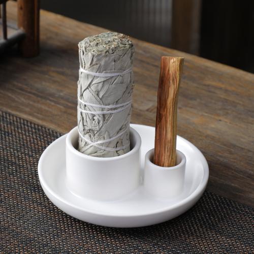 Poircealláin Sealbhóir Candle, baile agus oifige, bán, 130x45mm, Díolta De réir PC