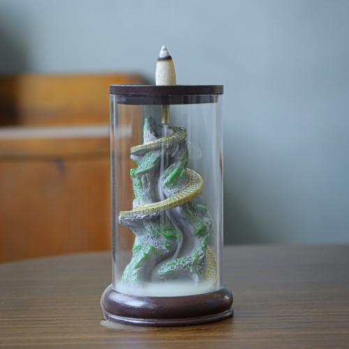 résine Brûleur de flux arrière, avec porcelaine, pour la maison et le bureau, 90x90x155mm, Vendu par PC