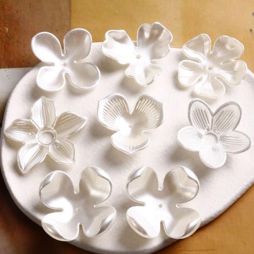 Vlasové doplňky DIY Závěry, Akryl, lesklý, různé styly pro výběr, bílý, Prodáno By PC