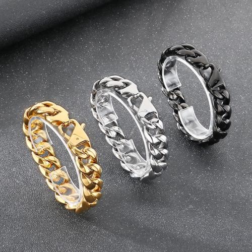 304 Stainless Steel Náramek, módní šperky & pro muže, více barev na výběr, 220x18mm, Délka Cca 8.7 inch, Prodáno By PC