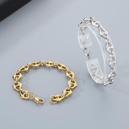 304 Stainless Steel Náramek, módní šperky & unisex, více barev na výběr, 210x12mm, Prodáno By PC