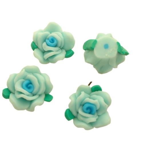 Vlasové doplňky DIY Závěry, Polymer Clay, Rose, více barev na výběr, 100PC/Bag, Prodáno By Bag