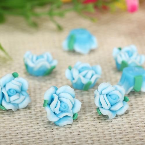 Mobiltelefon DIY Kit, Polymer Clay, Blomma, fler färger för val, 13mm, 100PC/Bag, Säljs av Bag