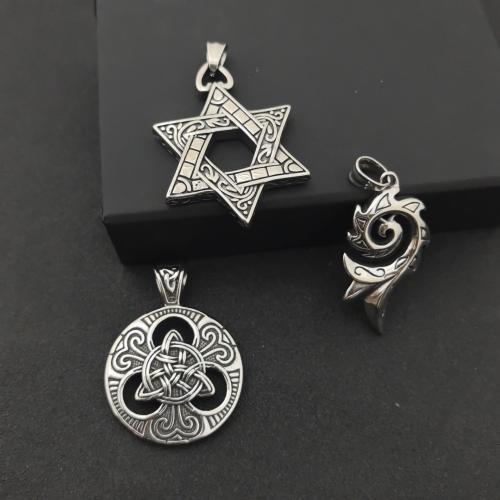 Rustfrit stål smykker Vedhæng, 304 rustfrit stål, poleret, Vintage & du kan DIY & forskellige stilarter for valg, Solgt af PC