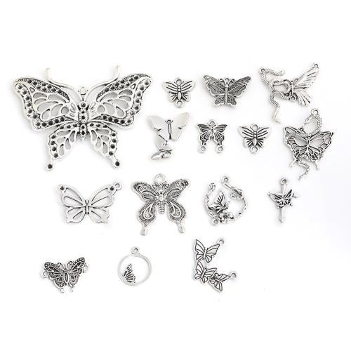 Zink Alloy Animal Hängen, Fjäril, plated, Vintage & DIY & olika stilar för val, Säljs av PC