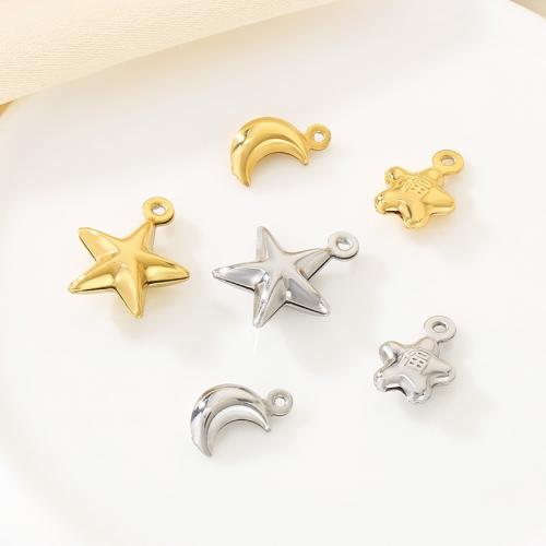 Rostfritt stål Smycken Hängen, 304 rostfritt stål, guldfärg pläterade, DIY, fler färger för val, Säljs av PC