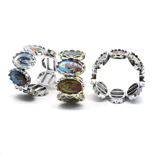 Bracelets de la BCC, plastique revêtu de cuivre, croix, bijoux de mode, plus de couleurs à choisir, 25x35mm, Longueur 20 cm, Vendu par PC