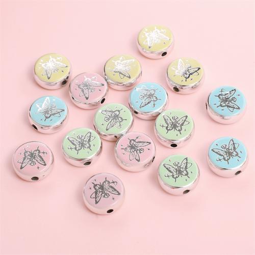 Akryl smycken pärlor, guldfärg pläterade, DIY, fler färger för val, 2PC/Bag, Säljs av Bag