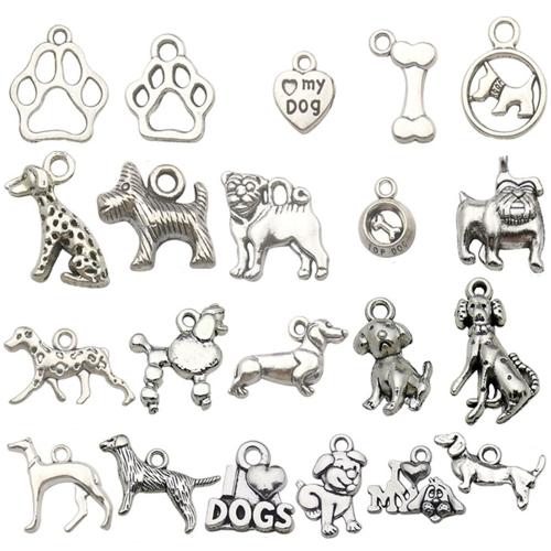 Zink Alloy Animal Hängen, antik silver pläterad, DIY & olika stilar för val, Säljs av PC