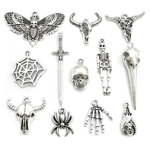 Mode Halloween hängande, Zink Alloy, antik silver pläterad, Design för halloween & DIY & olika stilar för val, Säljs av PC