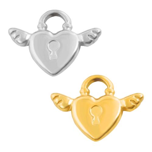 Rostfritt stål Hjärta Hängen, 304 rostfritt stål, plated, DIY, fler färger för val, 10PC/Bag, Säljs av Bag
