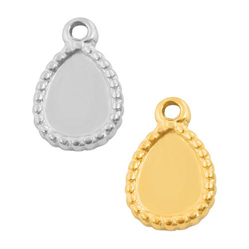 Rostfritt Stål hänge Inställning, 304 rostfritt stål, Dropp, plated, DIY, fler färger för val, 10PC/Bag, Säljs av Bag