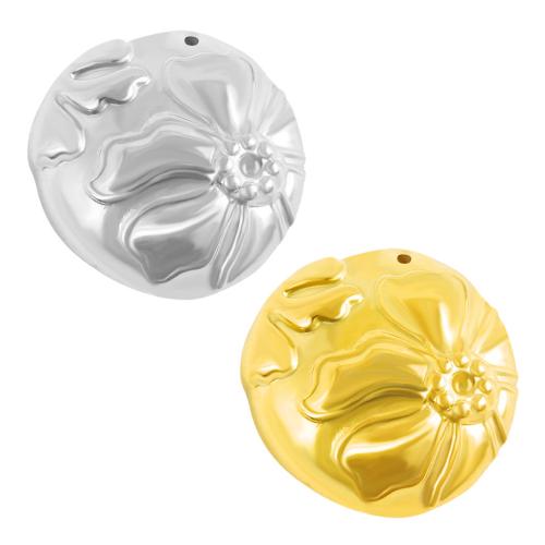 Rostfritt stål blomma hänge, 304 rostfritt stål, plated, DIY, fler färger för val, 10PC/Bag, Säljs av Bag