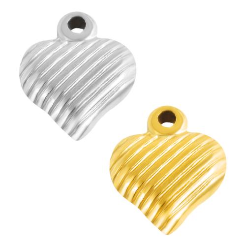 Rostfritt stål Hjärta Hängen, 304 rostfritt stål, plated, DIY, fler färger för val, 10PC/Bag, Säljs av Bag
