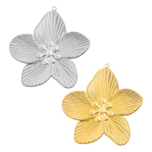 Přívěšek květina z nerezové oceli, 304 Stainless Steel, á, DIY, více barev na výběr, 10PC/Bag, Prodáno By Bag