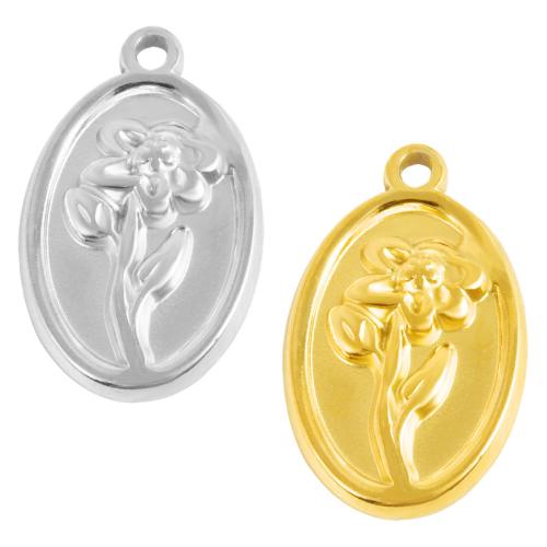 Přívěšek květina z nerezové oceli, 304 Stainless Steel, á, DIY, více barev na výběr, 10PC/Bag, Prodáno By Bag