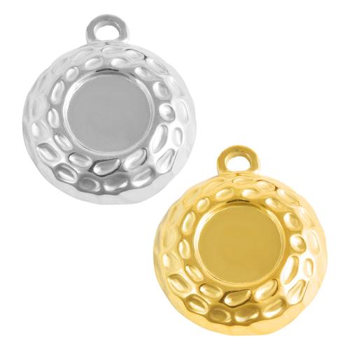 Rostfritt Stål hänge Inställning, 304 rostfritt stål, Rund, plated, DIY, fler färger för val, 10PC/Bag, Säljs av Bag