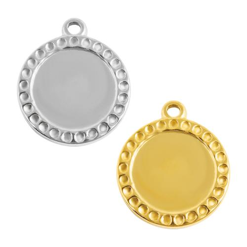 Rostfritt Stål hänge Inställning, 304 rostfritt stål, Rund, plated, DIY, fler färger för val, 10PC/Bag, Säljs av Bag