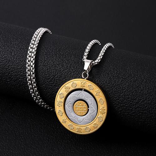 304 rostfritt stål Halsband, plated, mode smycken & Unisex, fler färger för val, Längd Ca 23.6 inch, Säljs av PC