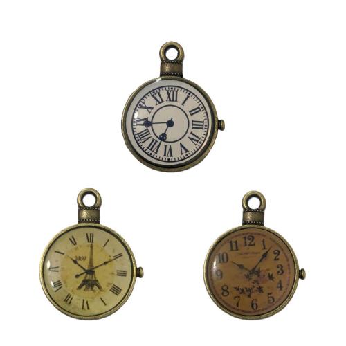 Zink Alloy Halsband, Klocka, plated, DIY & olika stilar för val, 50PC/Bag, Säljs av Bag