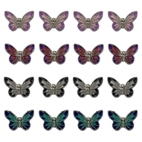 Zink Alloy Animal Hängen, Fjäril, plated, DIY & emalj, fler färger för val, 20x14mm, 50PC/Bag, Säljs av Bag