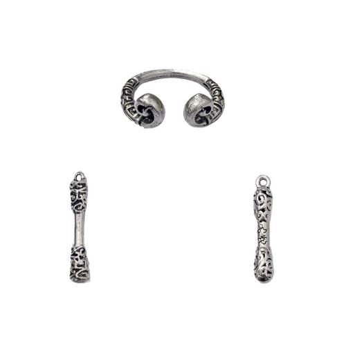 Zink Alloy Halsband, antik silver pläterad, DIY & olika stilar för val, 100PC/Bag, Säljs av Bag