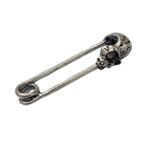 Zink Alloy Halsband, Skull, plated, punk stil & DIY, fler färger för val, 9x14x47mm, 50PC/Bag, Säljs av Bag