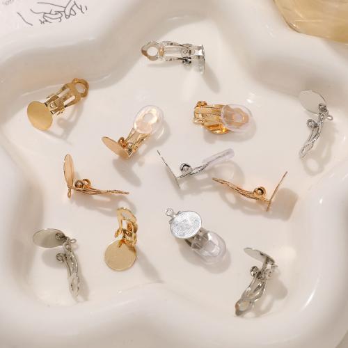 Roestvrij staal oorclips onderdelen, 304 roestvrij staal, gold plated, DIY, meer kleuren voor de keuze, 20x7mm, 10pC's/Bag, Verkocht door Bag