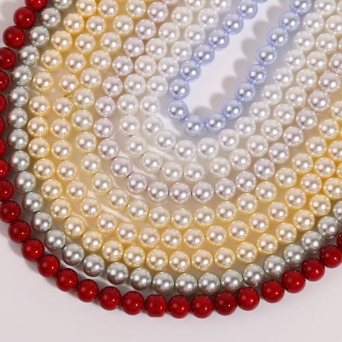 Γυάλινες χάντρες μαργαριτάρι, Γυαλί Μαργαριτάρι, χρώμα επίχρυσο, DIY, περισσότερα χρώματα για την επιλογή, 10x10mm, 10PCs/τσάντα, Sold Με τσάντα