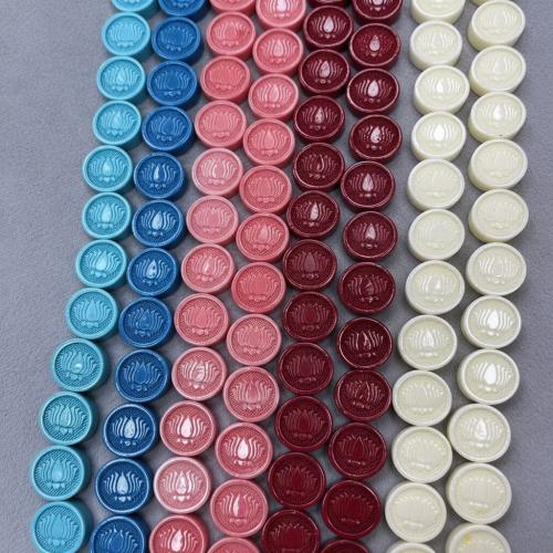 Shell Pulver Bead, Blomma, DIY, fler färger för val, 13x14mm, 100PC/Bag, Säljs av Bag