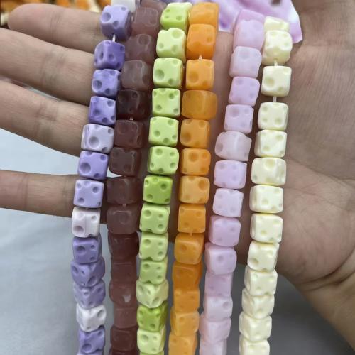 Shell Pulver Bead, DIY, fler färger för val, 9-10MM, 100PC/Bag, Säljs av Bag