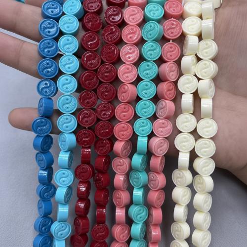 Shell Pulver Bead, DIY, fler färger för val, 10mm, 100PC/Bag, Säljs av Bag