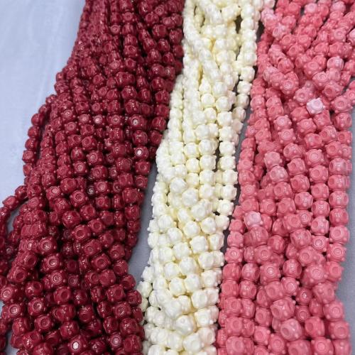 Shell Powder Koralik, DIY, dostępnych więcej kolorów, 8.50mm, 100komputery/torba, sprzedane przez torba