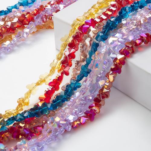 Crystal Pärlor, Kristall, DIY, fler färger för val, 10x8x5mm, Såld Per 38 cm Strand