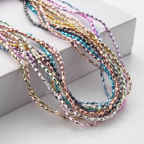 Teardrop Crystal Pärlor, Kristall, DIY, fler färger för val, 4x3mm, Såld Per 38 cm Strand