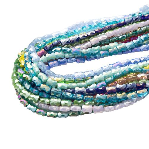 Crystal Pärlor, Kristall, DIY, fler färger för val, 4x6mm, Såld Per 38 cm Strand