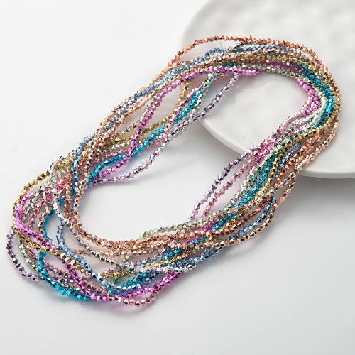 Bicone Crystal Pärlor, Kristall, DIY, fler färger för val, 3mm, Såld Per 38 cm Strand