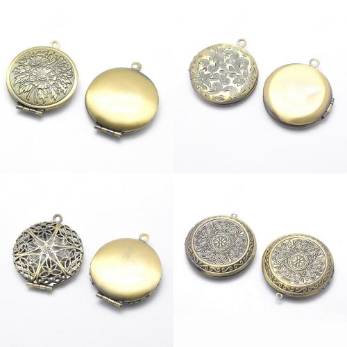 Zink Alloy Halsband Hängen, Mässing, Rund, plated, DIY, fler färger för val, nickel, bly och kadmium gratis, 20PC/Bag, Säljs av Bag