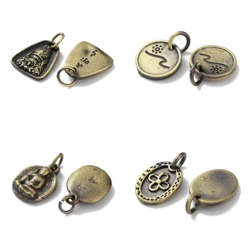 Mässing Smycken Hängen, plated, DIY, fler färger för val, 20PC/Bag, Säljs av Bag