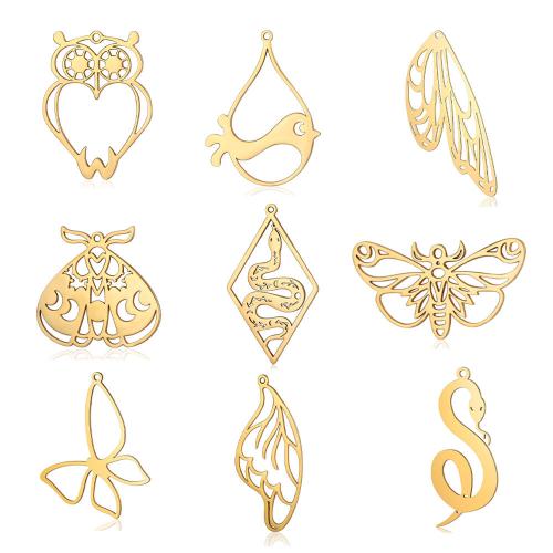 Rostfritt stål Animal Hängen, 304 rostfritt stål, plated, DIY & olika stilar för val, 10PC/Lot, Säljs av Lot