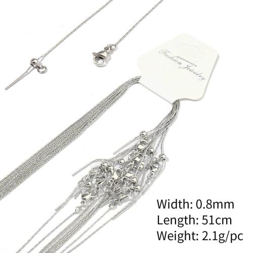 Mässing halsband kedja, plated, DIY & olika stilar för val, 10PC/Bag, Säljs av Bag