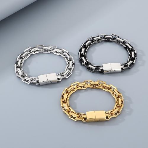 Stainless Steel smycken Armband, 304 rostfritt stål, guldfärg pläterade, mode smycken, fler färger för val, Säljs av PC